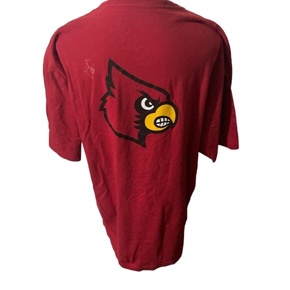 Louisville Adidas Shirt Mens XL Short Sleeve Basketball Pullover Red - Picture 5 of 15